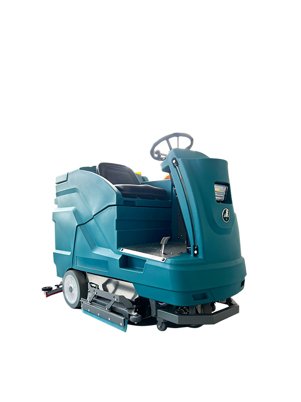 Industrial Ride-On Floor Scrubber with Dual Brush JIECHI A8/A10