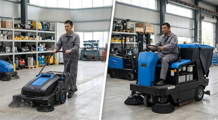 Walk-Behind vs Ride-On Floor Sweeper: What's the Difference in Internal Structure? Walk-Behind vs Ride-On Floor Sweeper: What's the Difference in Internal Structure?