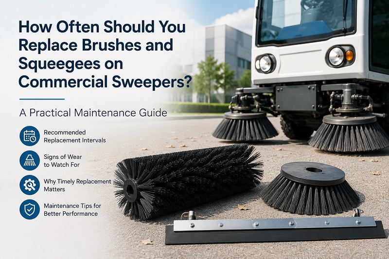 How Often Should You Replace Brushes and Squeegees on Commercial Sweepers? A Practical Maintenance Guide